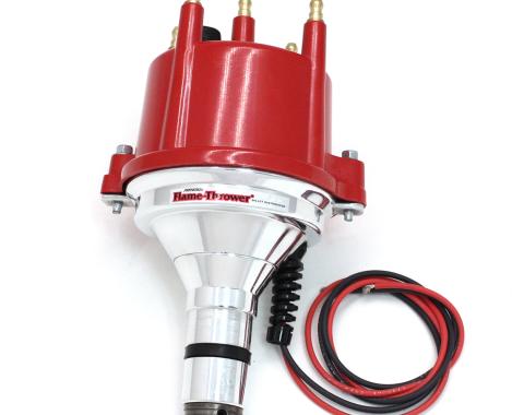 Pertronix Billet Distributor for Volkswagen Type I Engines (Ignitor III), Red Cap Color D7180811