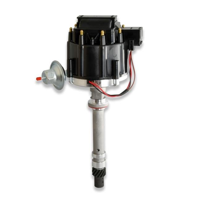 Pertronix Stock Look HEI Distributor for Chevy Small Block/Big Block Engines, Black Cap Color D1060