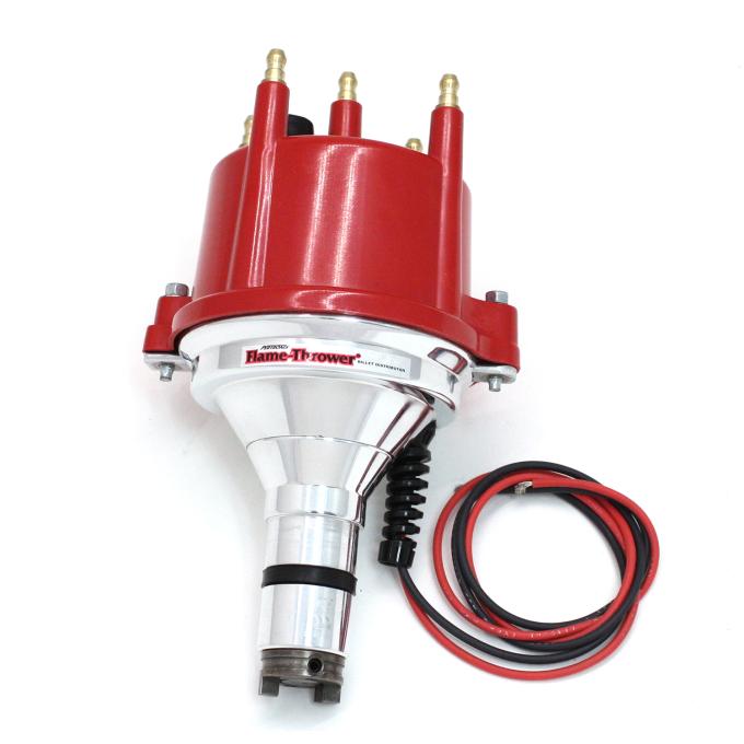 Pertronix Billet Distributor for Volkswagen Type I Engines (Ignitor III), Red Cap Color D7180811