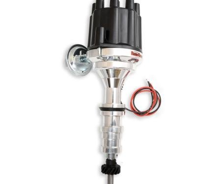 Pertronix Billet Distributor for Ford 352-428 Engines (Ignitor II) with Vacuum / Mechanical Advance, Black / Female D133700