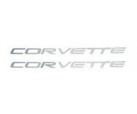 Corvette Fuel Rail Cover Decals,  "Corvette" Letters, 1997-2004