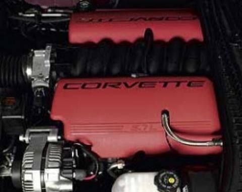 Corvette Fuel Rail Cover, Right, Red, Z06, 1999-2004