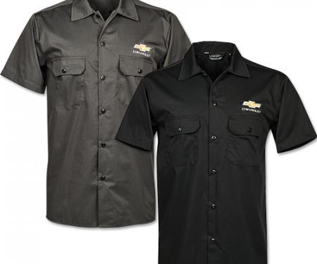 Men's Gold Bowtie Work Shirt