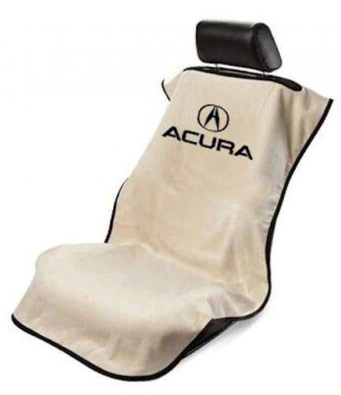 Seat Armour Acura Seat Towel, Tan with Script SA100ACUT