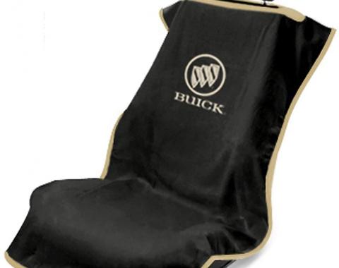 Seat Armour Buick Seat Towel, Black with Script SA100BCKB