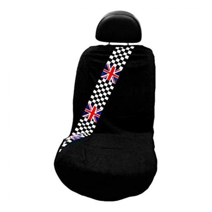 Seat Armour Checkered British Flag, Seat Towel, Black, SA100MINCHCK