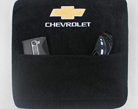 Seat Armour Chevrolet, Bucket Seat, 2014-2017,  Konsole Cover™ with Pocket, Black, KACHV14-17