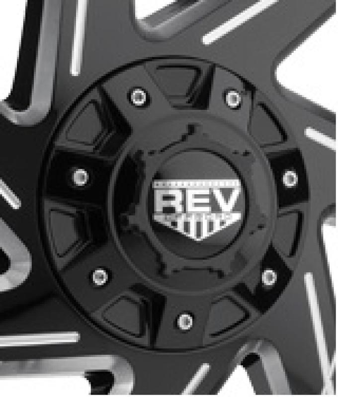 REV Wheels 895 Cap Gloss Black, 5-Lug C10895B-5