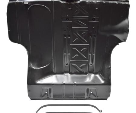 Chevy Trunk Floor Pan, Used With Wider Wheelwells, 1955-1957