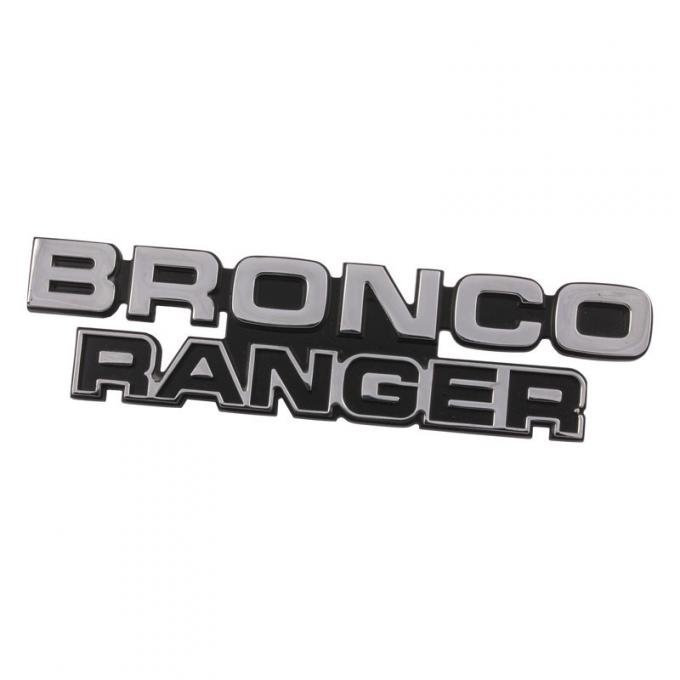 Dennis Carpenter Name Plate - Cowl Side - "BRONCO RANGER" - 1978-79 Ford Bronco D8TZ-16720-B