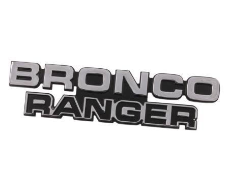 Dennis Carpenter Name Plate - Cowl Side - "BRONCO RANGER" - 1978-79 Ford Bronco D8TZ-16720-B