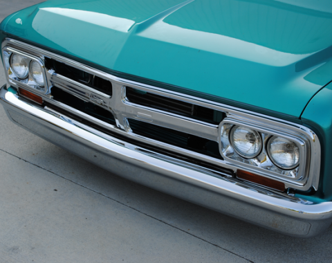 Key Parts '67-'72 Custom "Smoothie" Front Bumper, Chrome SLC-001