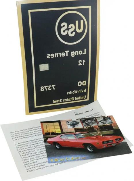 El Camino Paint Stencil Kits Gas Tank Detail Stencils, 1969 | Muscle ...