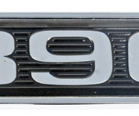 Daniel Carpenter 390 Mustang Black Chrome Plated Hood Scoop Adhesive Backed Emblem D0ZZ-16637-390