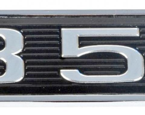 Daniel Carpenter Ford Mustang 351 5.8 Windsor 3.25" Chrome & Black Embossed Hood Scoop Emblem D0ZZ-16637-351