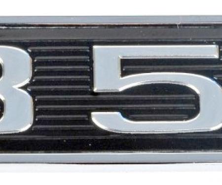 Daniel Carpenter Ford Mustang 351 5.8 Windsor 3.25" Chrome & Black Embossed Hood Scoop Emblem D0ZZ-16637-351