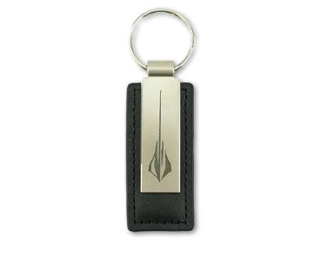 Stingray Metal/Leather Key Tag