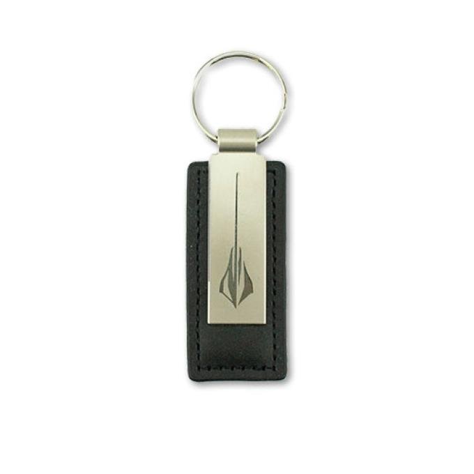 Stingray Metal/Leather Key Tag