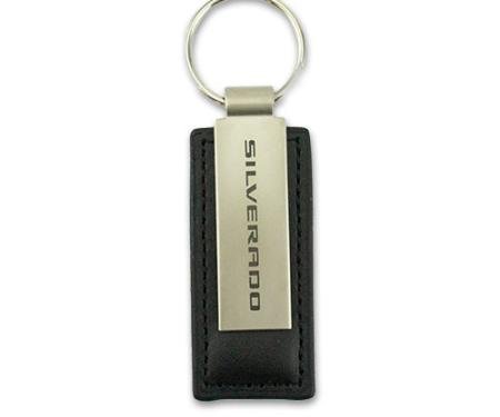 Silverado Metal/Leather Key Tag