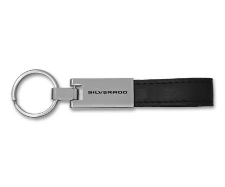 Silverado Ev Leather Loop Strap Key Tag