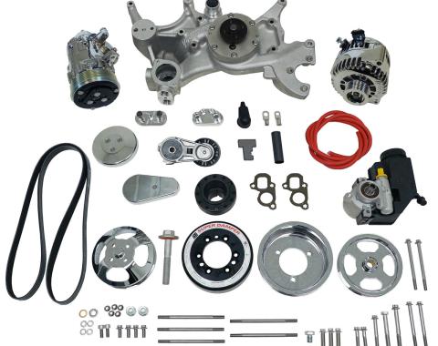 Vintage Air Front Runner™ Drive System GM LT1 Wet-Sump Chrome/Polished with Power Steering 175039