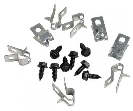 Corvette Fuel Line Clips, 16 Piece, 1974-1982