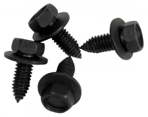 Corvette Shock Mount Screws, Front Lower 4 Piece, 1963-1982