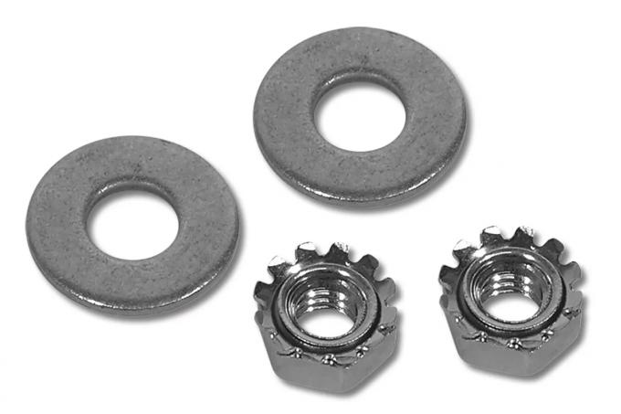 Corvette Dash Pad Nuts / Washers, 4 Piece Set, 1963-1967