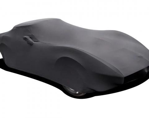 Corvette Car Cover, Onyx Satin Indoor, Black, 1968-1982