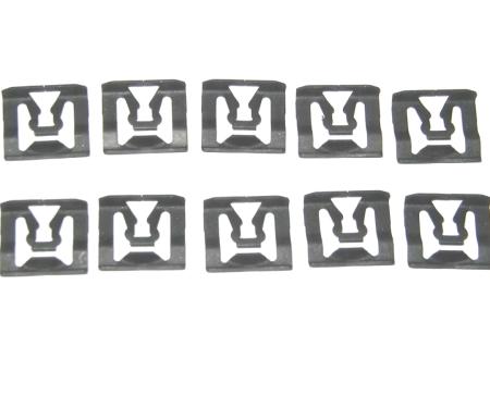 Redline Restomotive® 1966-1979 Fairlane / Ranchero / Galaxie / Torino 10 Piece Rear Window Molding Clip Set