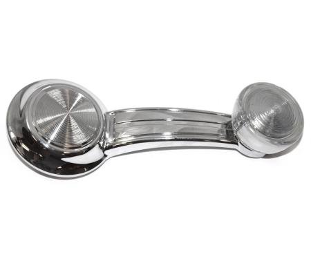 1965-1990 GM Car and Truck Left or Right Window Crank with Clear Knob