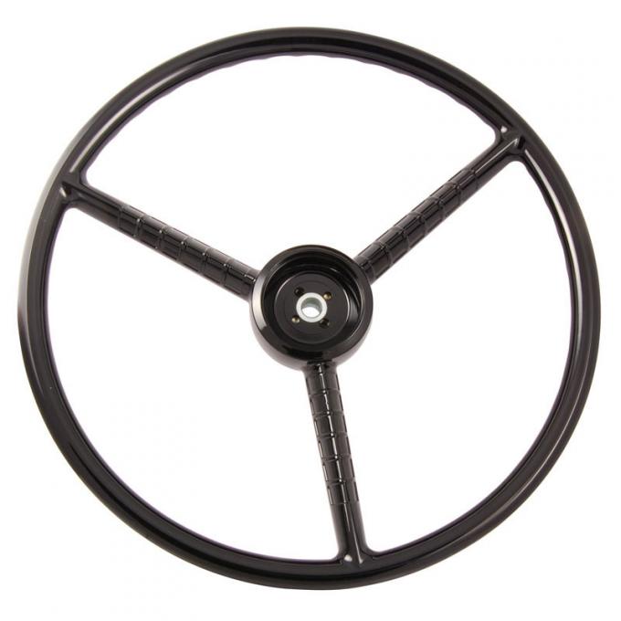 Dennis Carpenter Steering Wheel - Black - 1956-60 Ford Truck B6C-3600-B