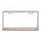 KNS Accessories License Plate Frames with 12 LED and Chrome Plastic Bezel