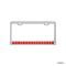 KNS Accessories License Plate Frames with 12 LED and Chrome Plastic Bezel