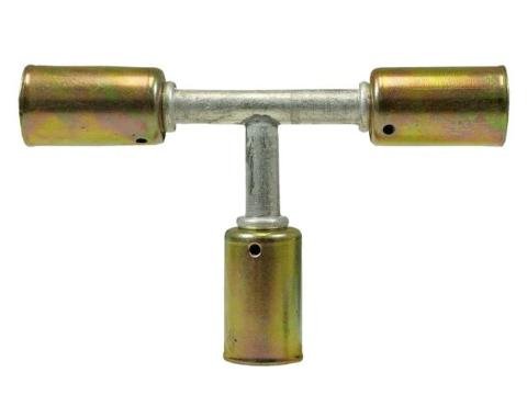 Vintage Air Beadlock Male T-Fitting NO 6 Hose 358280