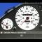 Whitegauges 1988-1991 BMW M3 E30 3 Series White Face Gauges 8891B3-2254