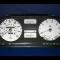 Whitegauges 1982-1988 BMW E28 White Face Gauges 5 Series E24 8288BE-1507