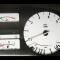 Whitegauges 1982-1988 BMW E28 White Face Gauges 5 Series E24 8288BE-1507
