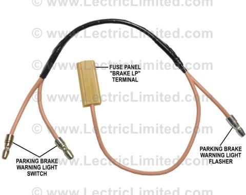 Lectric Limited 1957 Chevrolet Parking Brake Warning Light Switch Harness 90803