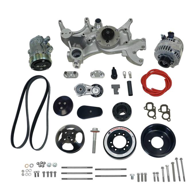 Vintage Air Front Runner™ Drive System GM LT1 Wet-Sump Black without Power Steering 175042