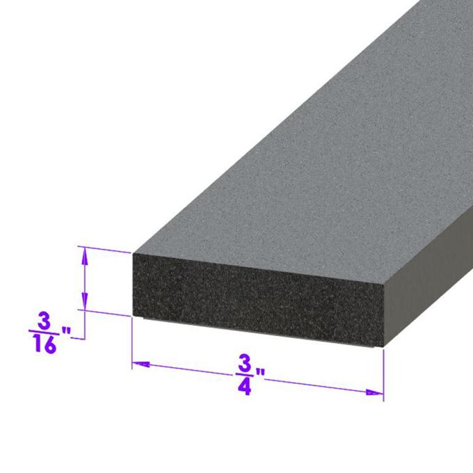 Metro Moulded Parts Adhesive Backed Weatherstripping. 3/4" Wide X 3/16" Thick LP 31634