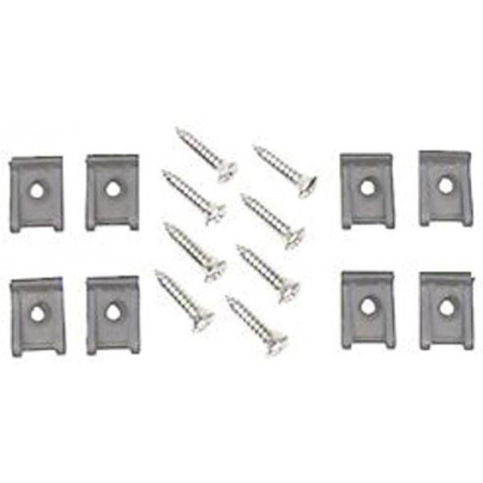 Redline Restomotive® 1967-1969 Camaro / Firebird Kick Panel Radio Speaker Mounting Hardware