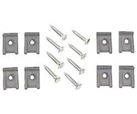 Redline Restomotive® 1967-1969 Camaro / Firebird Kick Panel Radio Speaker Mounting Hardware