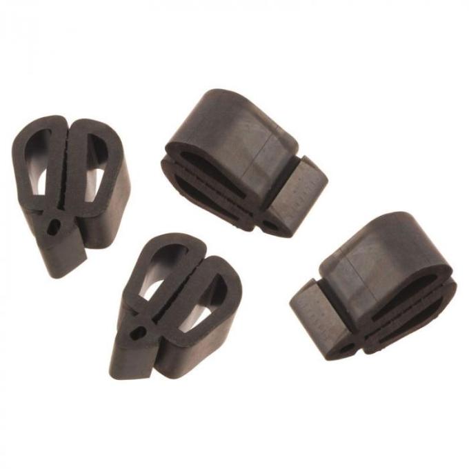 Redline Restomotive® 1964-1965 Ford Car 4 Piece Push in Type Hood to Fender Bumper Set