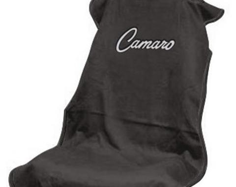 Seat Armour 1967-1981 Camaro Seat Towel, Black with Camaro Script SA100CAMB