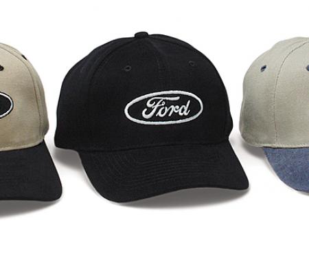 Ford Hat, Oval Logo, Black/Khaki