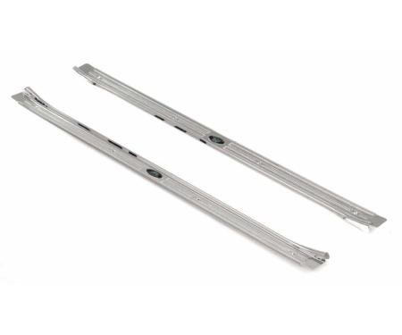 AMD Door Sill Plates, Fisher Logo Tag, Pair- 67-69 Camaro Firebird T-6730
