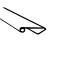 Metro Moulded Parts 1961-1963 Ford Thunderbird Fender Skirt Seal. Sold by the Foot LP 111-K