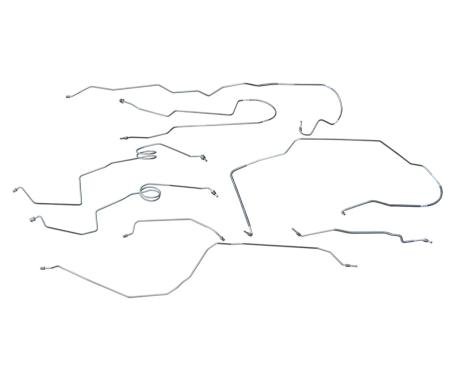 F-150 Truck Power Disc Brake Line Set, Short Bed, 4x4, Stainless Steel, 1976-1979