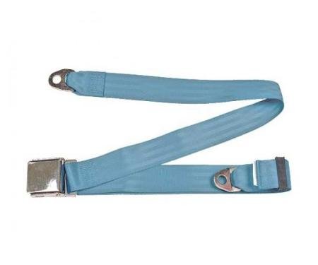 Seatbelt Solutions Chevrolet 1955-1957,  Lap Belt, 74" with Chrome Lift Latch 1800744005 | Powder Blue